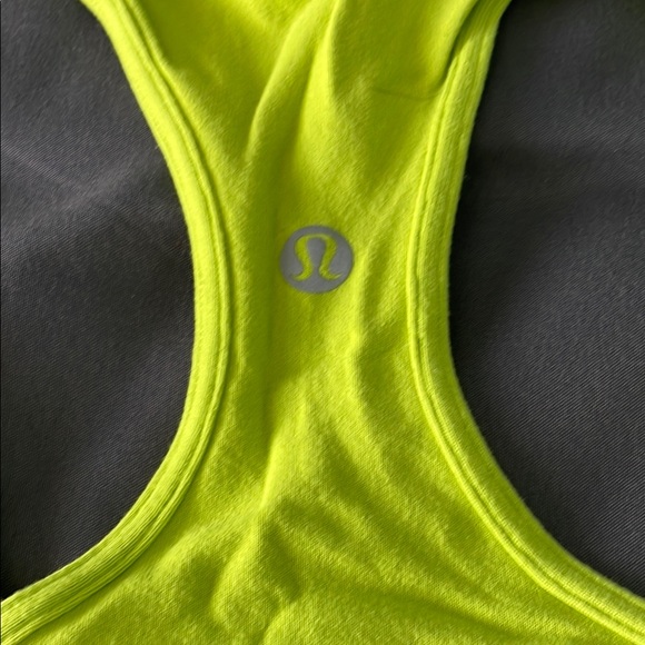 Cool Racerback Split Pea? Yellow Racerback Tank Top - Picture 3 of 4